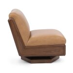 Myla Swivel Accent Chair - Tan - Image 4