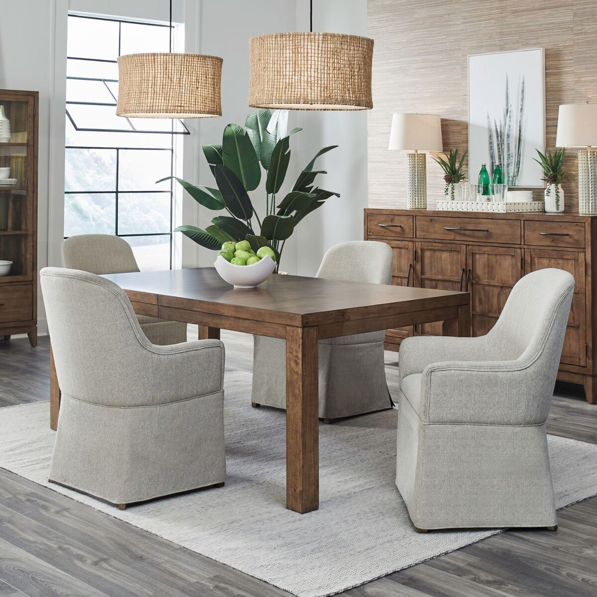 fe62c55598407ad8a1b15335b09ecba2 5 Piece Rectangular Table Set - Image 1