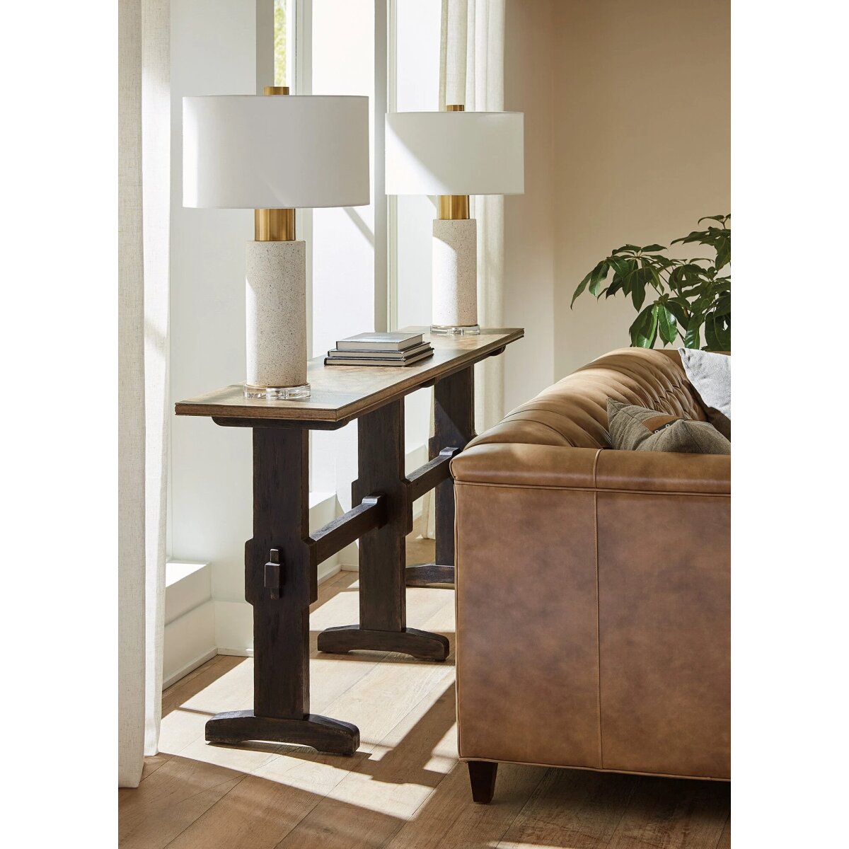 049db9ee989619a9ad62708c4114a27a Americana Trestle Console Table - Image 1