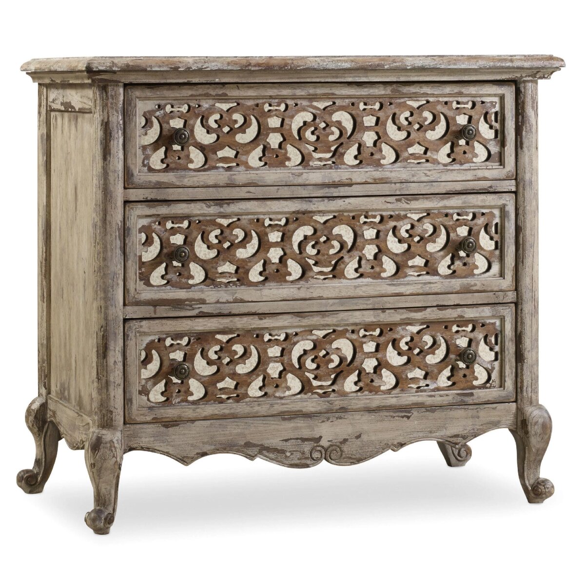 0c238ffabff9de02048d3836dcef78a4 Chatelet Fretwork Nightstand - Image 1