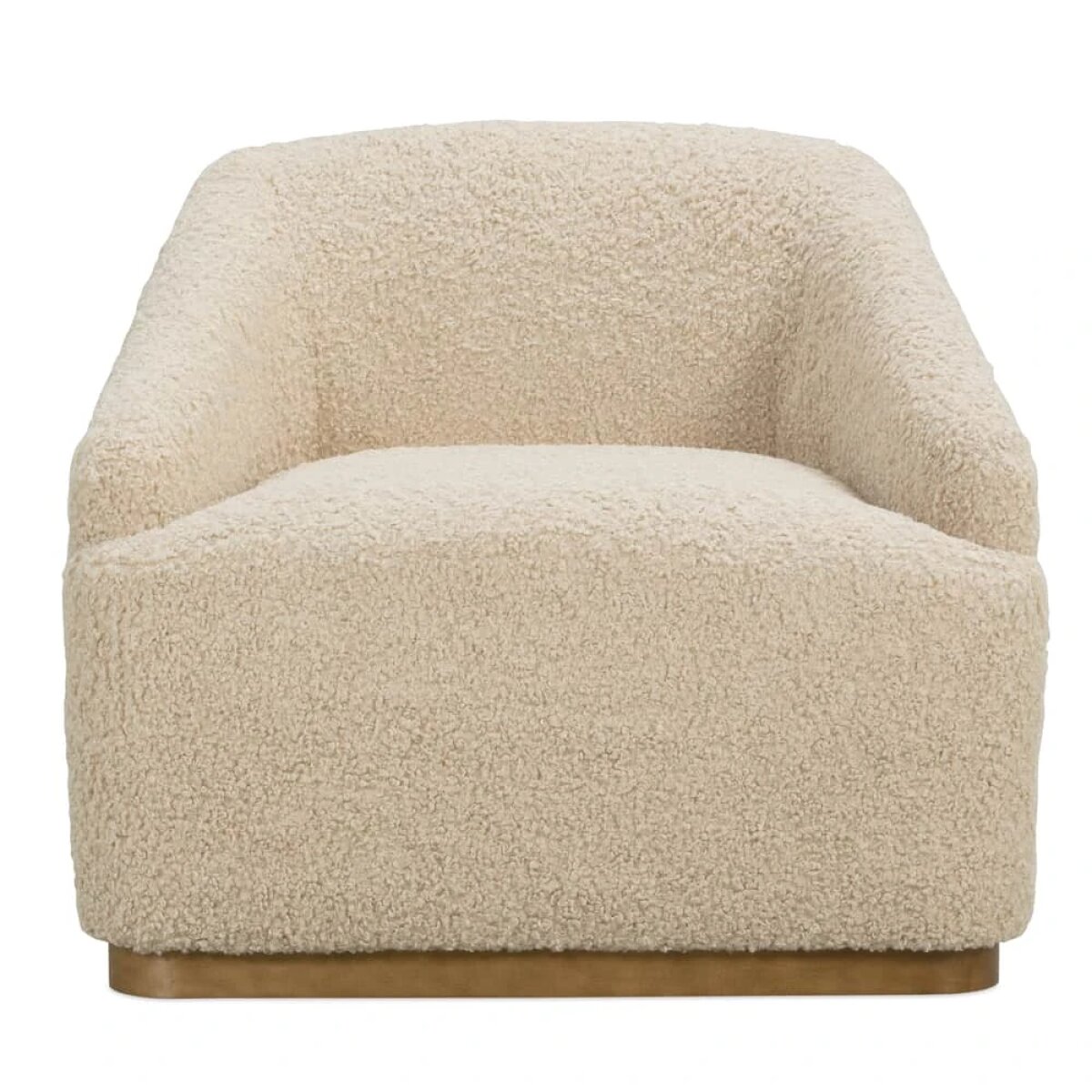 0d17309aaf797e84ed4fe23d96b8583c Neutral Boucle Bernie Swivel Chair - Image 1