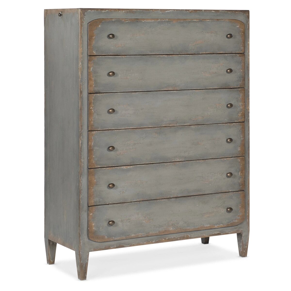 12f09b01104dff94d0bcfe4bbf1dad54 Ciao Bella Six-Drawer Chest- Speckled Gray - Image 1