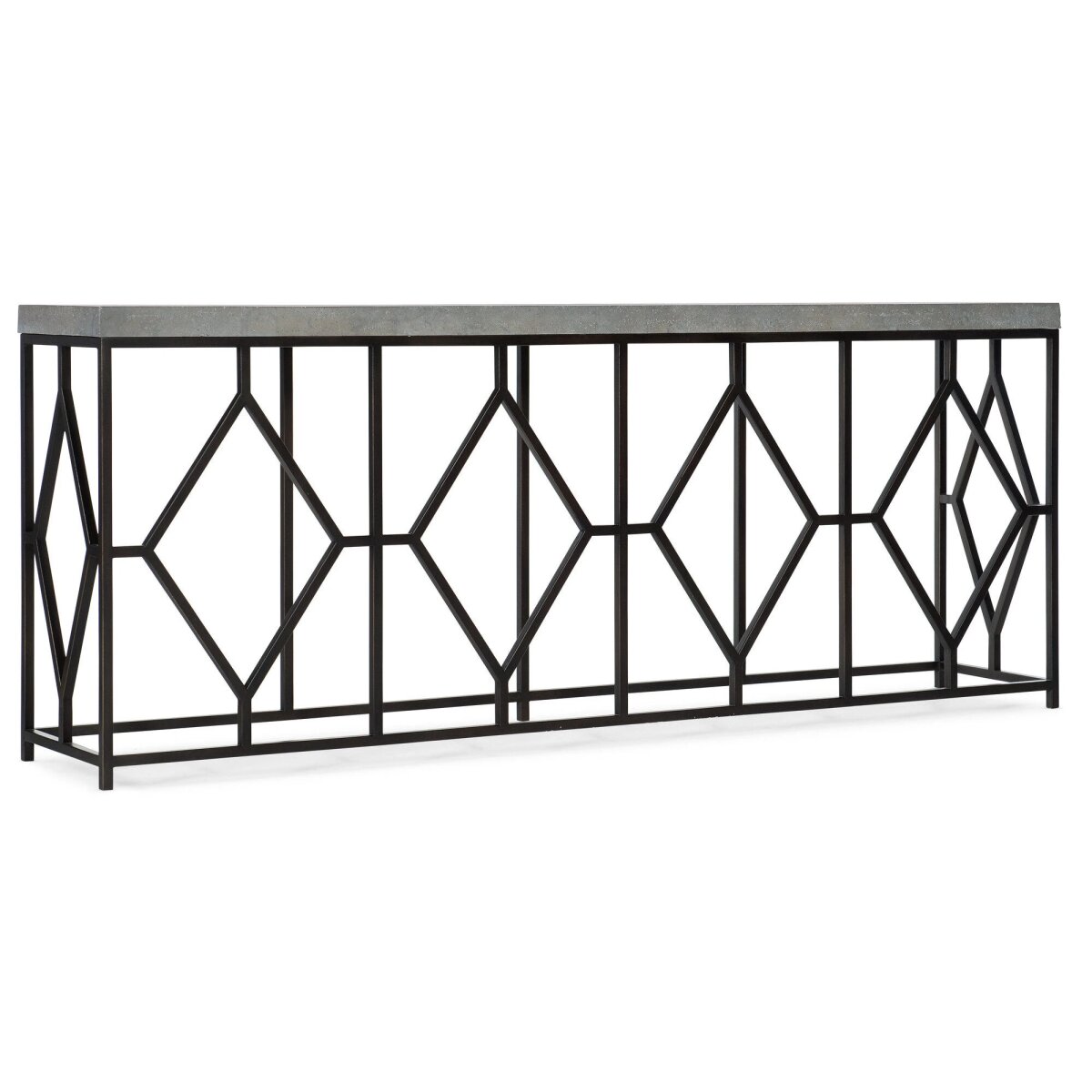 14f9f03583c9057d7533e026be77db16 Ciao Bella Metal and Faux Concrete Console Table - Image 1