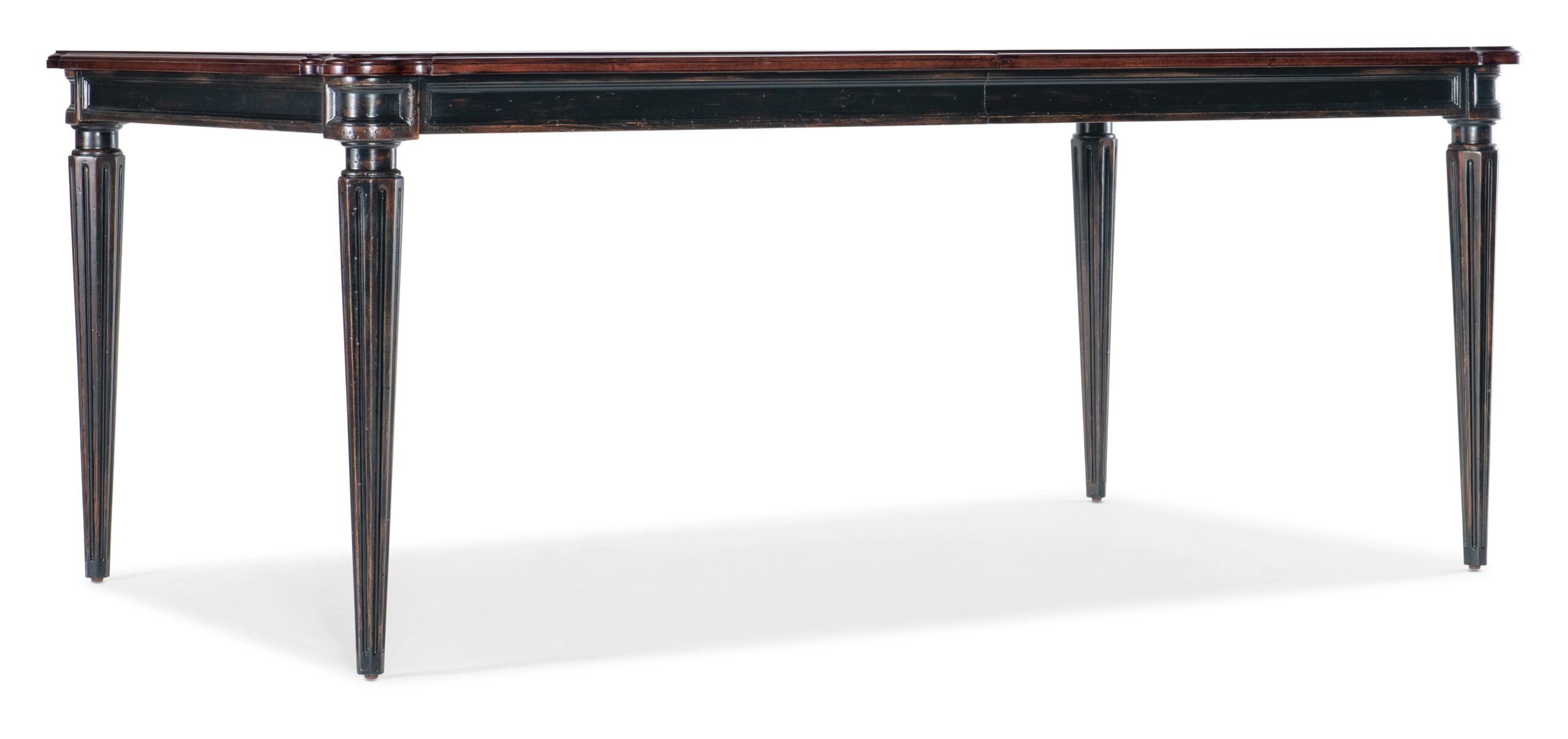 182e4845e6e47219068dab5213d53546 Charleston Rectangle Leg Dining Table w-2-22in Leaves - Image 1