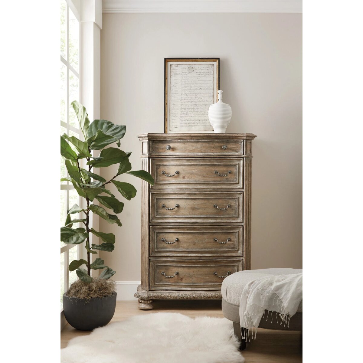 18fb2d0ea43f0587f24c19e9cedec782 Castella Five Drawer Chest - Image 1