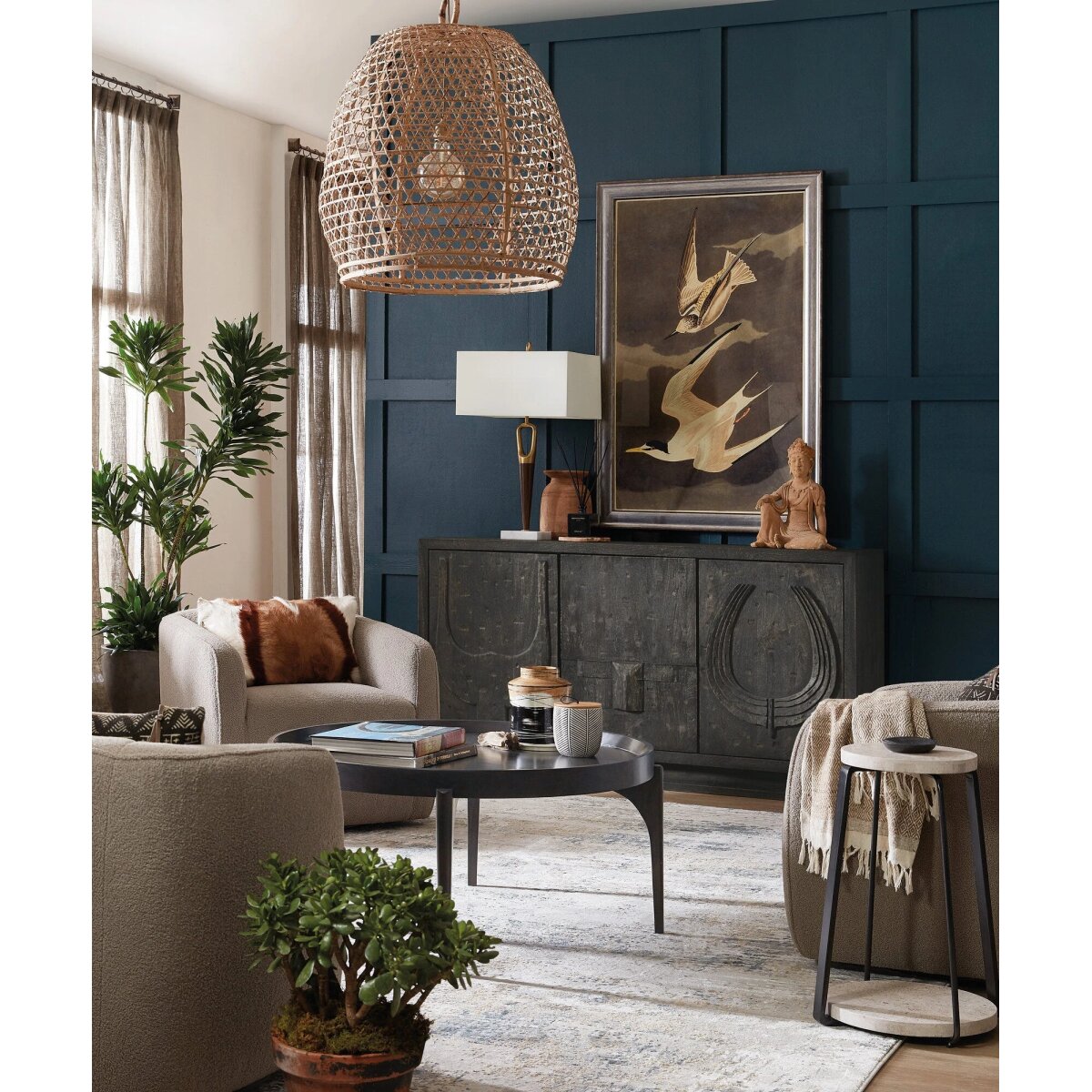 2e4cac6642ed8ab690167153aa129b24 Commerce & Market Round Cocktail Table - Image 1