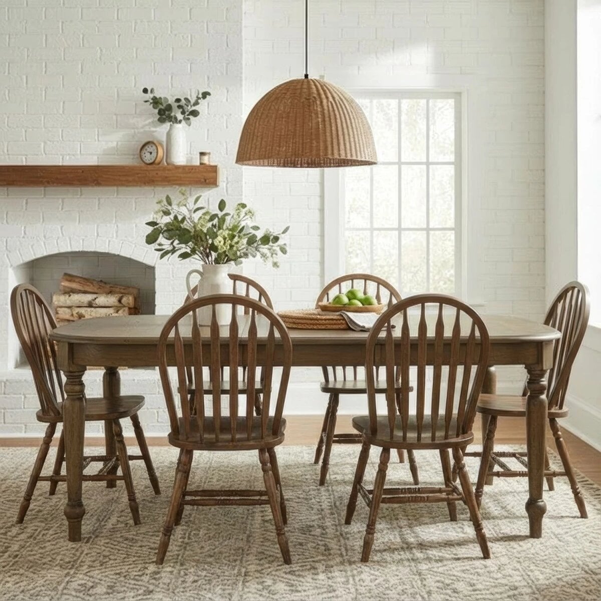 30c22f17053218929d5f670833ec3b90 7 Piece Leg Table Set - Image 1