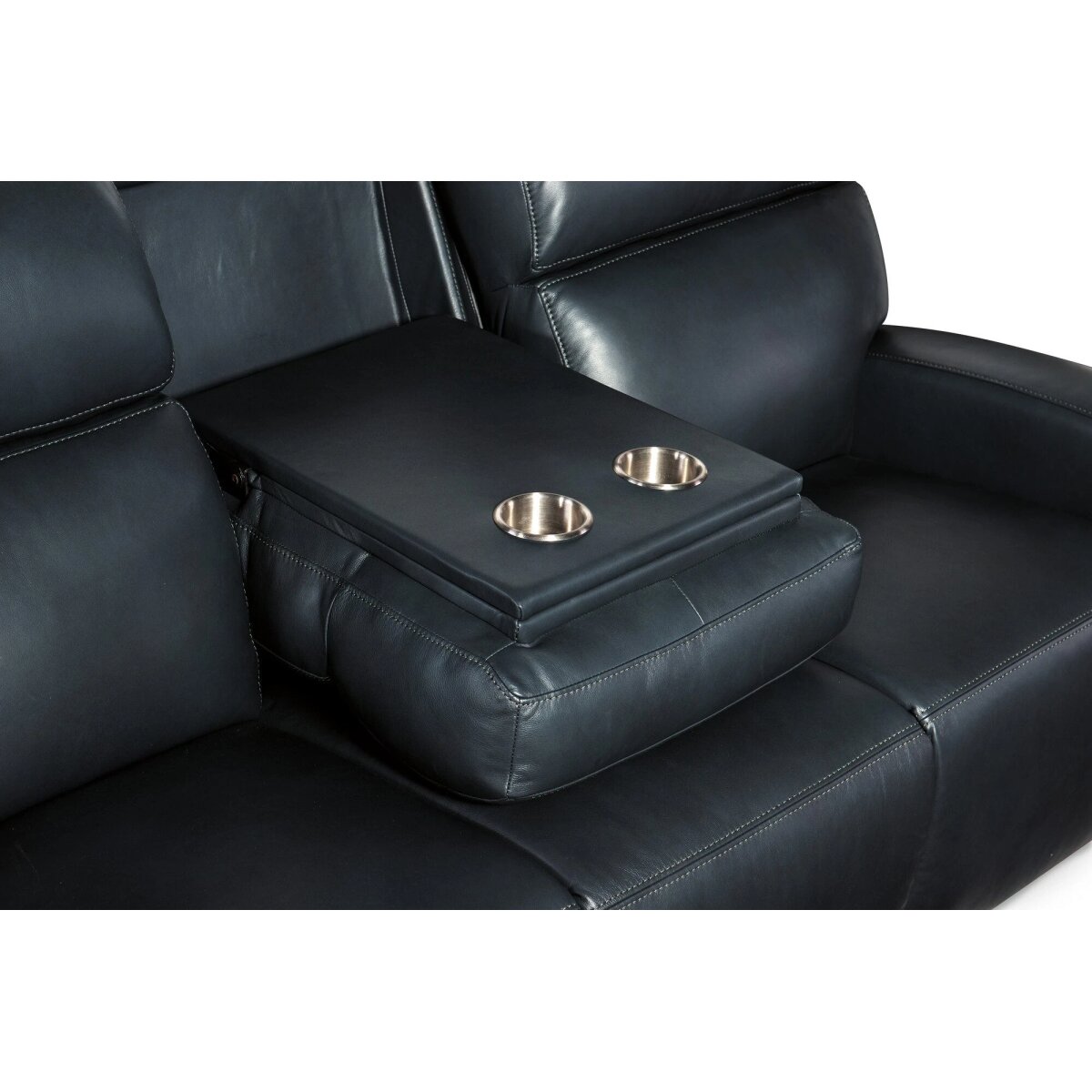 34b3e2e98de60cc64ed3e791debcdd80 Ruthe ZeroG Power Sofa with Power Headrest & Hidden Console - Image 1