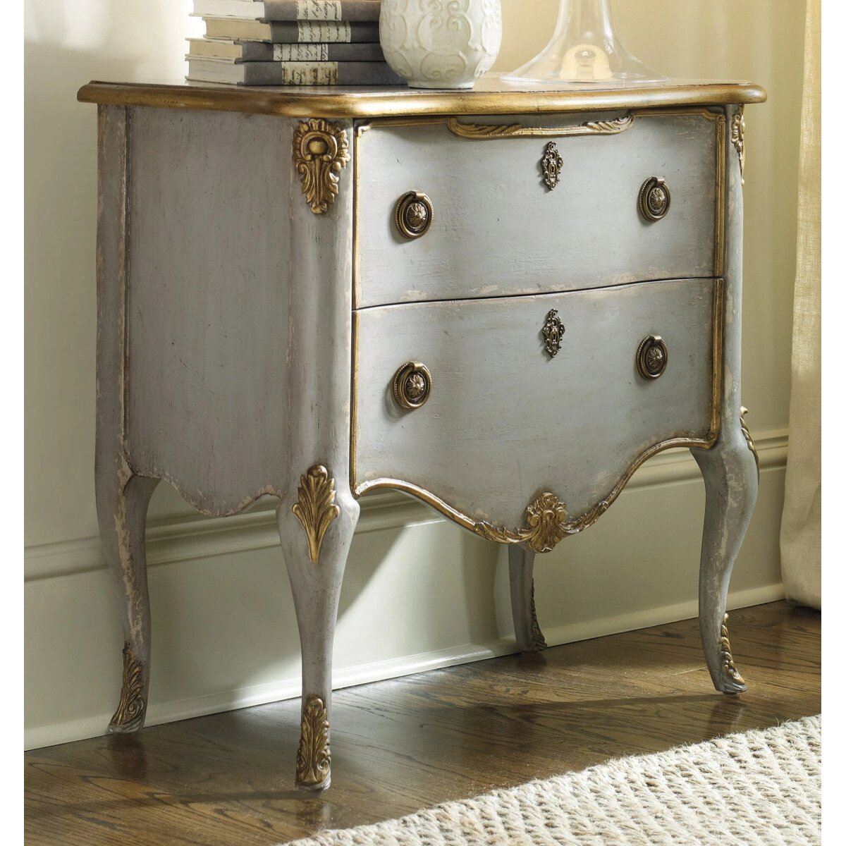 3d29a7ea49d7466730640b265da75cb0 French Two Drawer Chest - Image 1