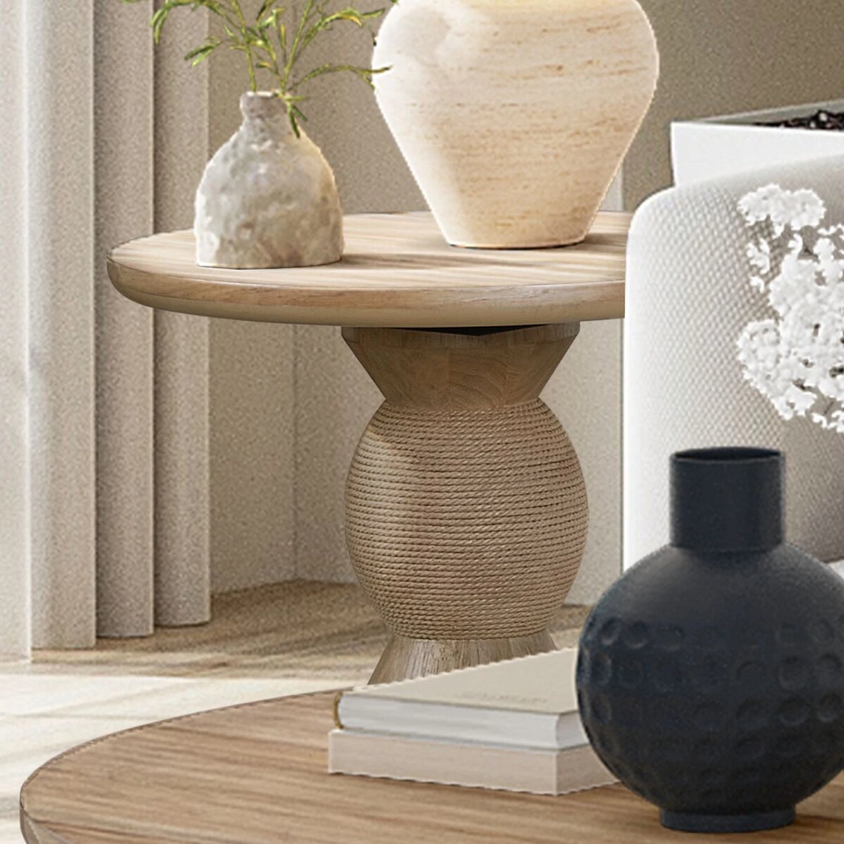 3f3694c9aa4406eef0648eccda6f2b04 Round End Table Base - Image 1