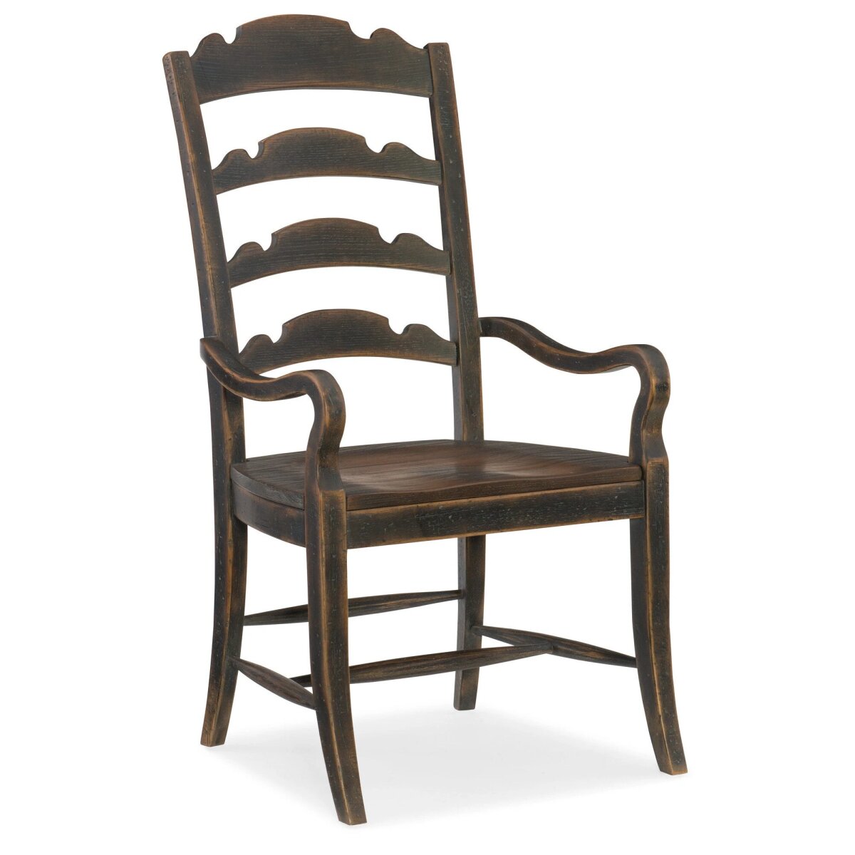 4415240989effd91f76502494293ad44 Hill Country Twin Sisters Ladderback Arm Chair - Image 1