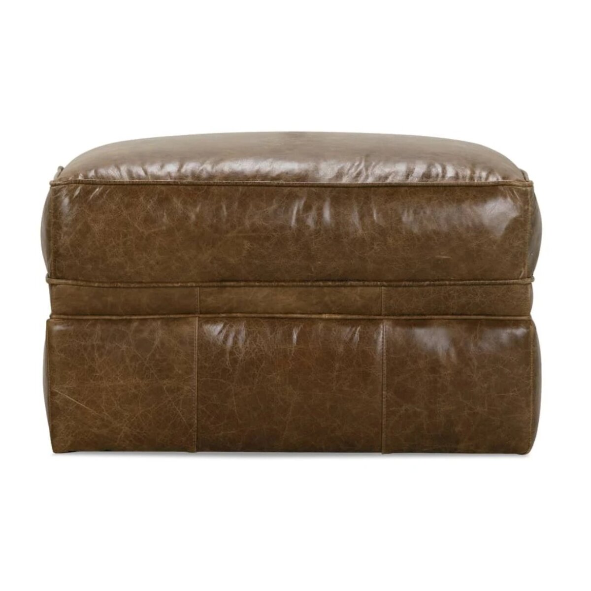 4e3b53796fe82e0cf1ec260808672c1f Kara To The Floor Leather Ottoman - Image 1