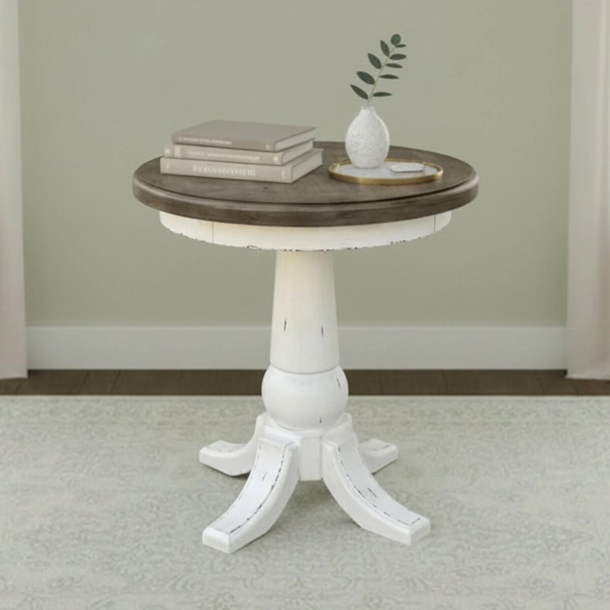 519d370acea93b73efdaadea8924ba7f Round End Table - Image 1
