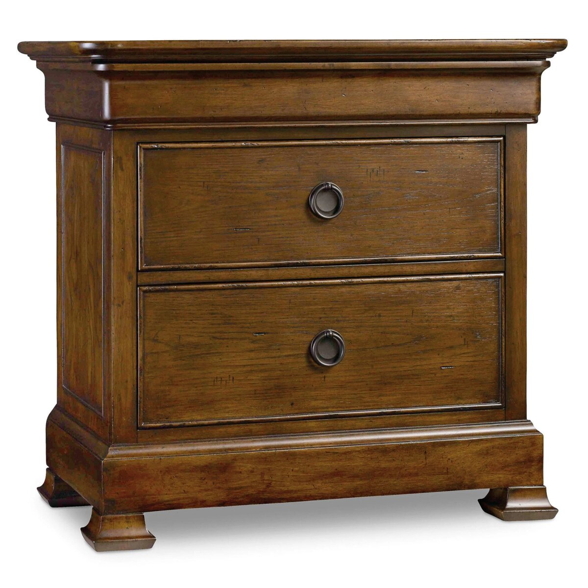 54931dad40a0d93c6788bc756c3caaee Archivist Three-Drawer Nightstand - Image 1