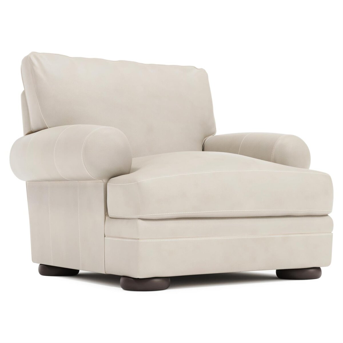 561860ddb5097faa95cdaef9774faa27 Harrison Leather Chair Without Pillows - Image 1