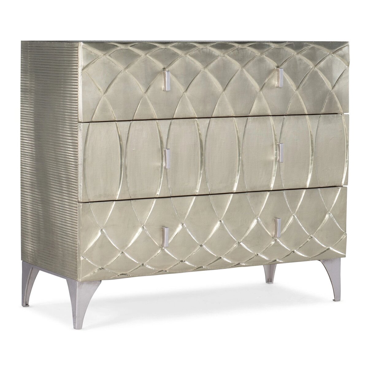 57bd4e35a240b871c7fa43802a9b28cb Melange Mathilda Three Drawer Chest - Image 1