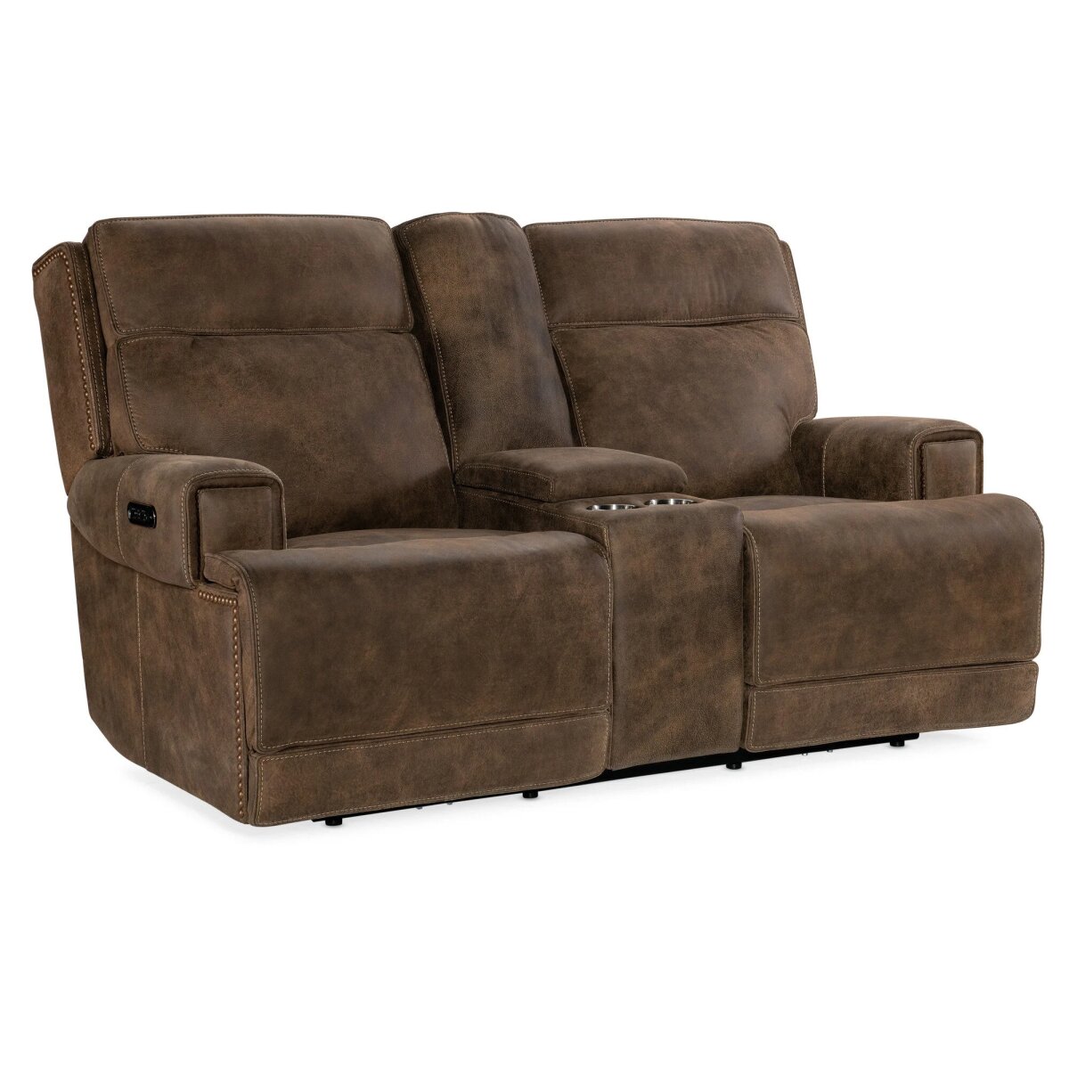 588d60ea5c8ddd767304a0e9e13328d4 Wheeler Console Loveseat with Power Recline & Power Headrest - Image 1