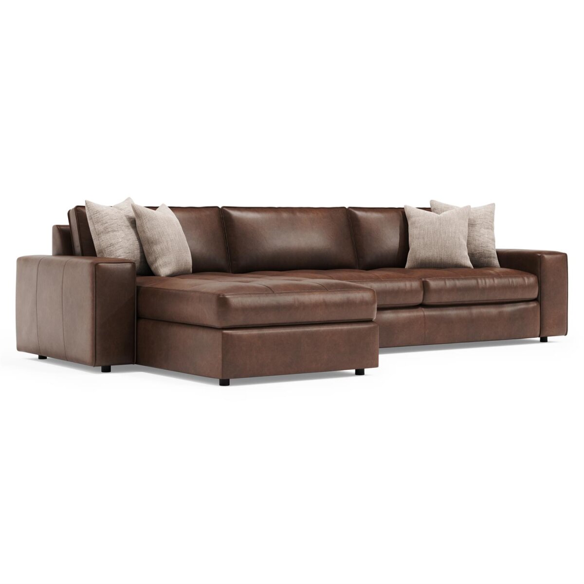 6892ba13c0f6df11c1df7ec20803ac14 Nest Leather Sectional - Image 1
