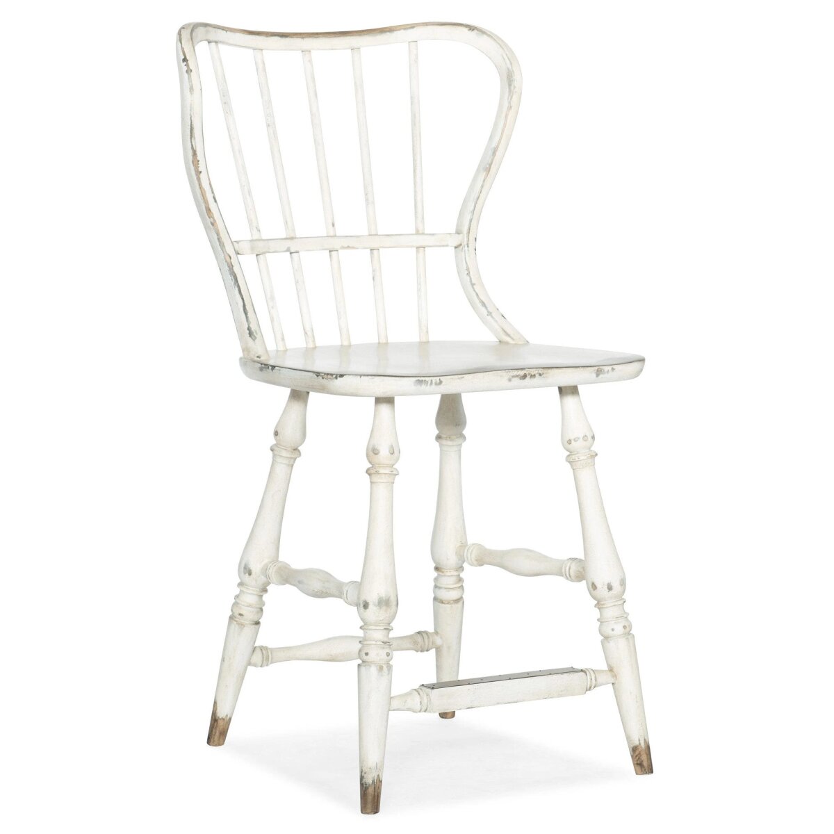 78ee630983800a5539733c8fd6f7f8a2 Ciao Bella Spindle Back Counter Stool-White - Image 1