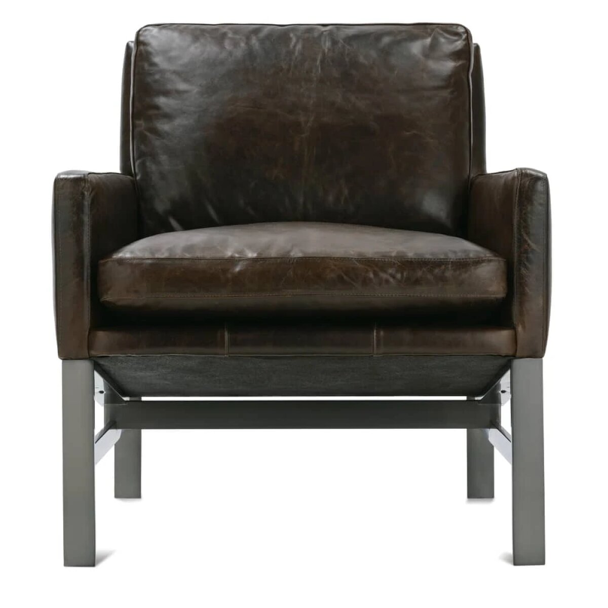 7a26368b930d771349036ab6e702ab86 Atticus Leather Accent Chair - Image 1