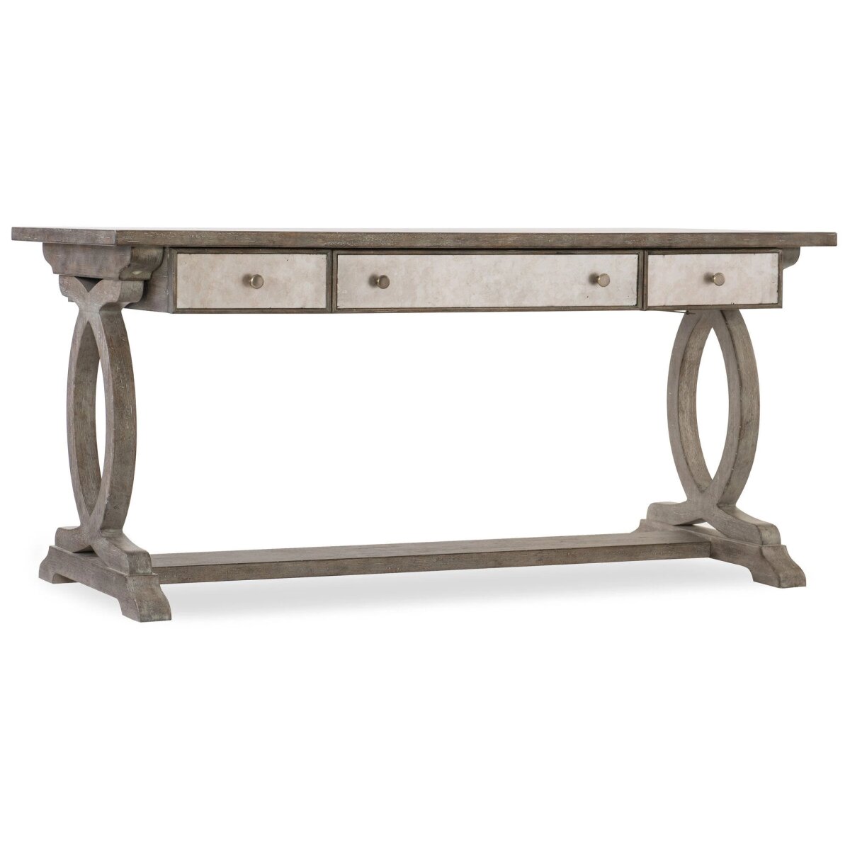 7bd9ff6d0ef2b573b6679d8bcc5d3f3f Rustic Glam Trestle Desk - Image 1