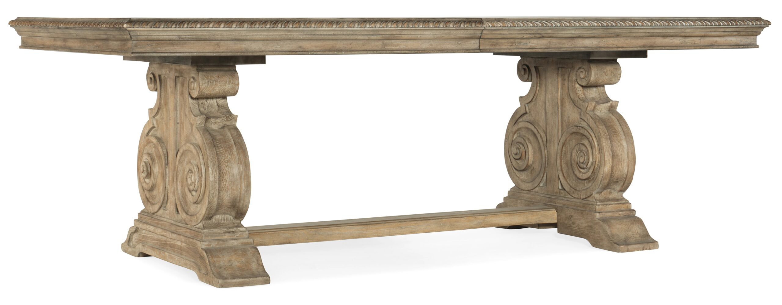 7c34e1f7c97bcc73b45c62ddb0ba12f1 Castella Rectangle Dining Table with 2-20in Leaves - Image 1