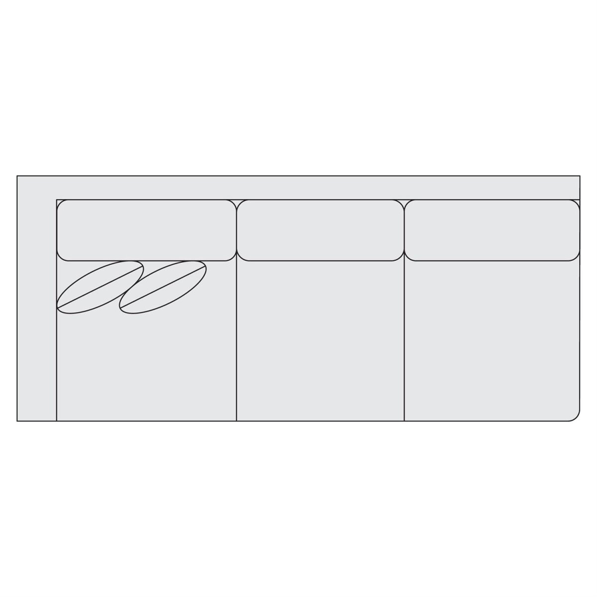 86e3587456246d35ecbbfb4ef5cf7cc6 Fabric Left Arm Sofa - Image 1