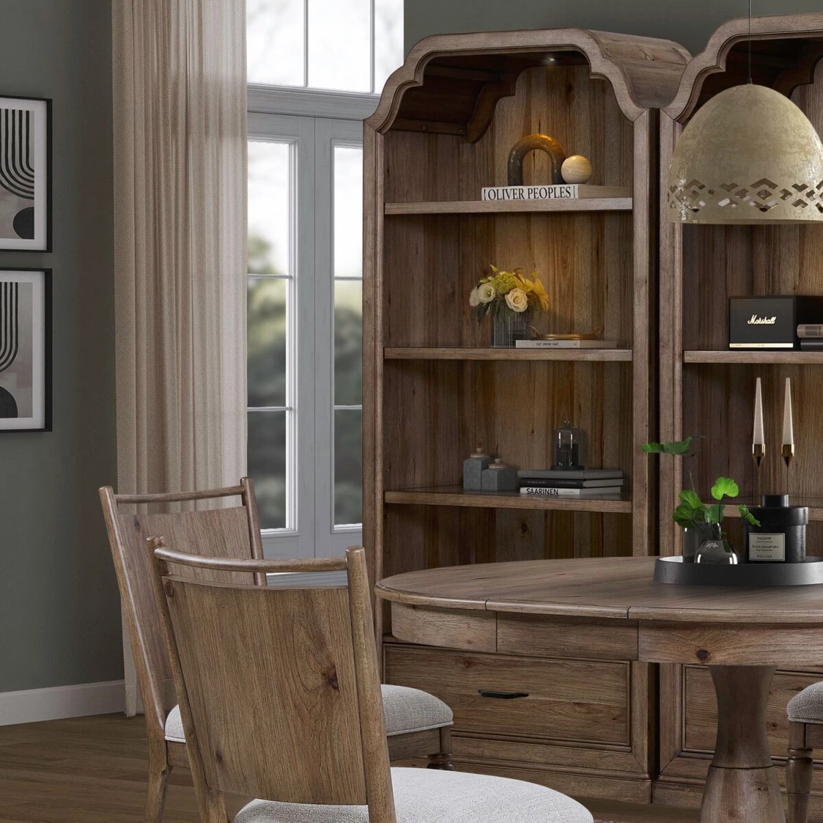 93fb287a98fb292f3a9389a289ff18b1 Hickory Grove Display Cabinet - Image 1