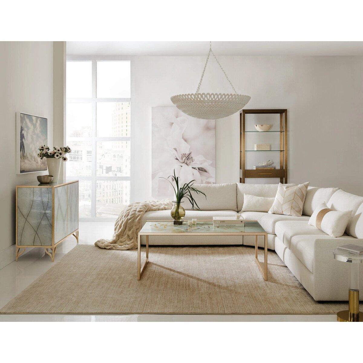 95a704a4de2a22543e9725109e99d580 Melange Koi Rectangle Cocktail Table - Image 1