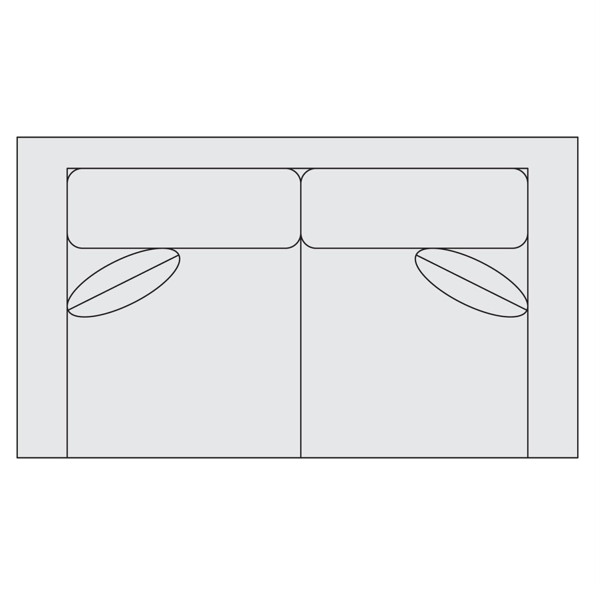 960d698055345afd9e1e825c8942591a Fabric Loveseat - Image 1