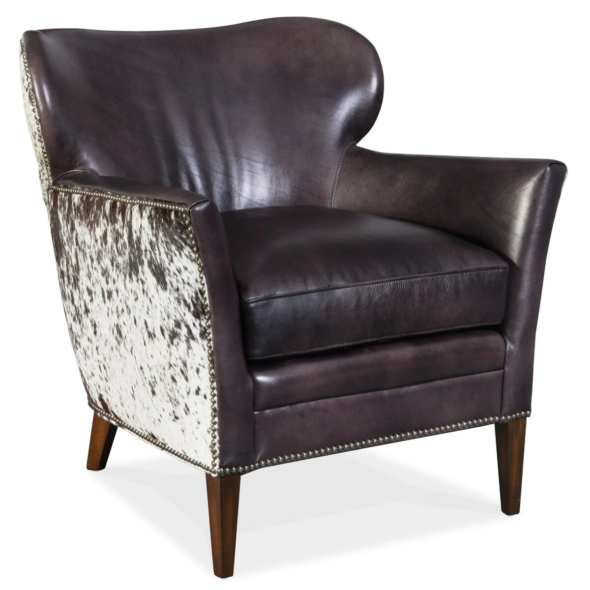 963f845e0f737ae4c99b072e673345cb Kato leather Club Chair with Salt Pepper HOH - Image 1