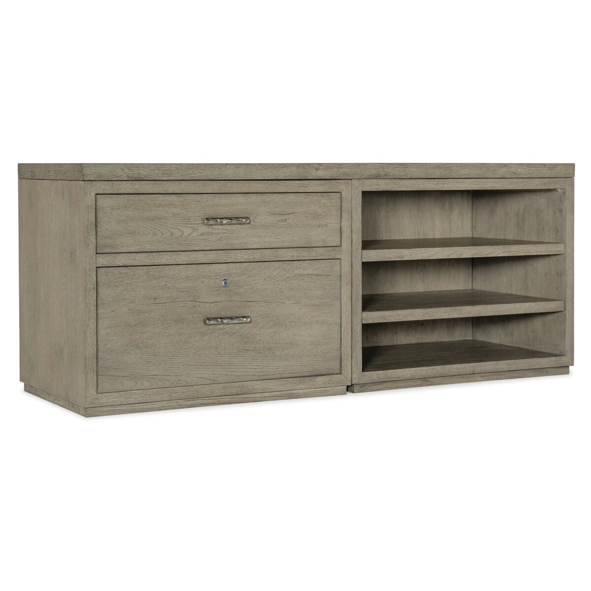 96dd4e58ed26bcba08817da8e3aceb3c Linville Falls 72" Credenza with Lateral File and Open Desk Cabinet - Image 1