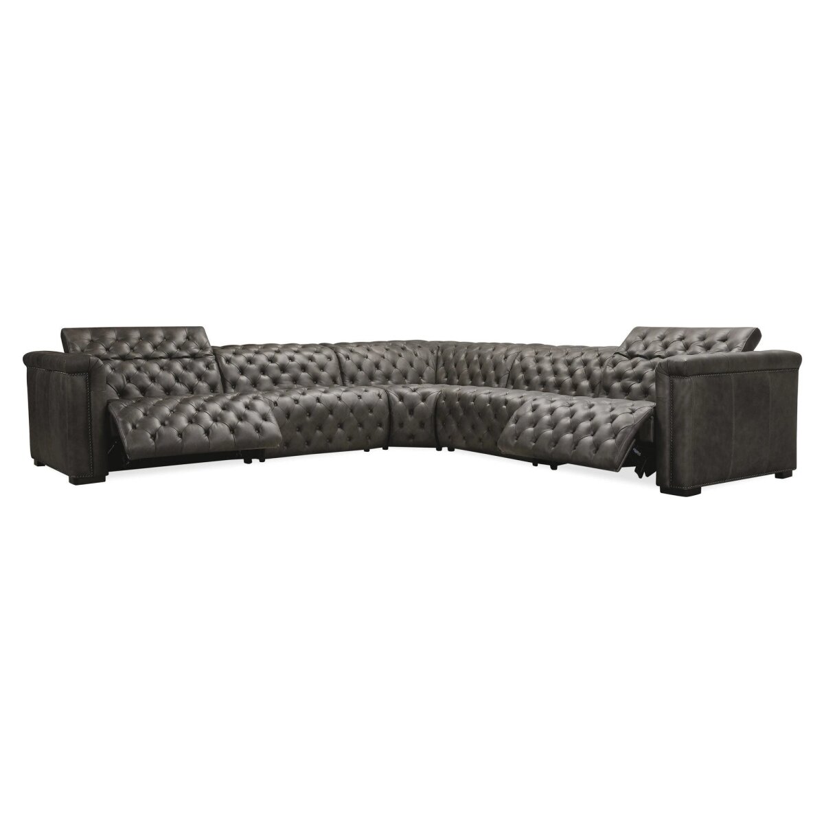 9ac7494c5f52ca4da9c369b71caf23bb Savion Grandier 5-Piece Sectional with Power Recline & Power Headrest - Image 1