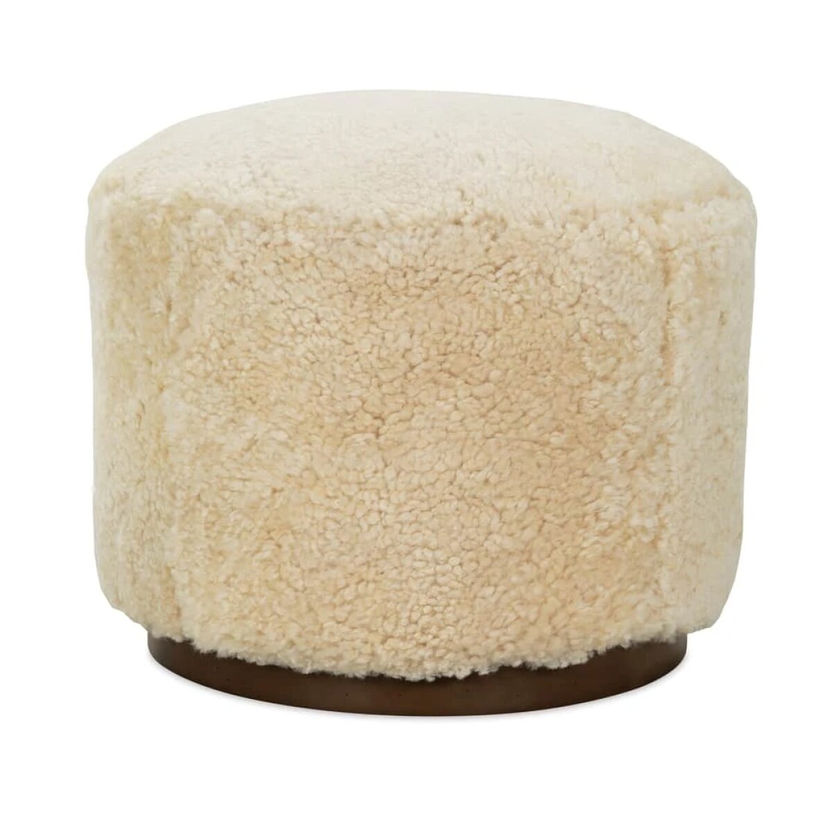 9da47f85db19eca87e74933c263ab6d2 Shearling Leather Rocco Ottoman - Image 1