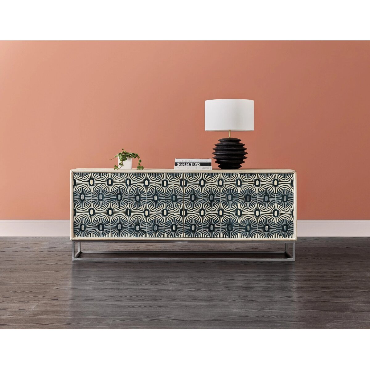 a6a441ebcc866a6377394b94812c8f6c Melange Whitmore Four Door Credenza - Image 1