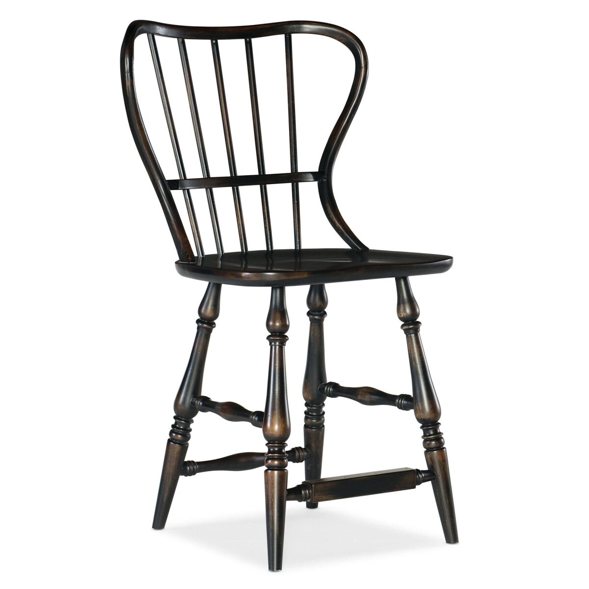 a7b5abf7e409e57f8944a955d45db7c6 Ciao Bella Spindle Back Counter Stool-Black - Image 1