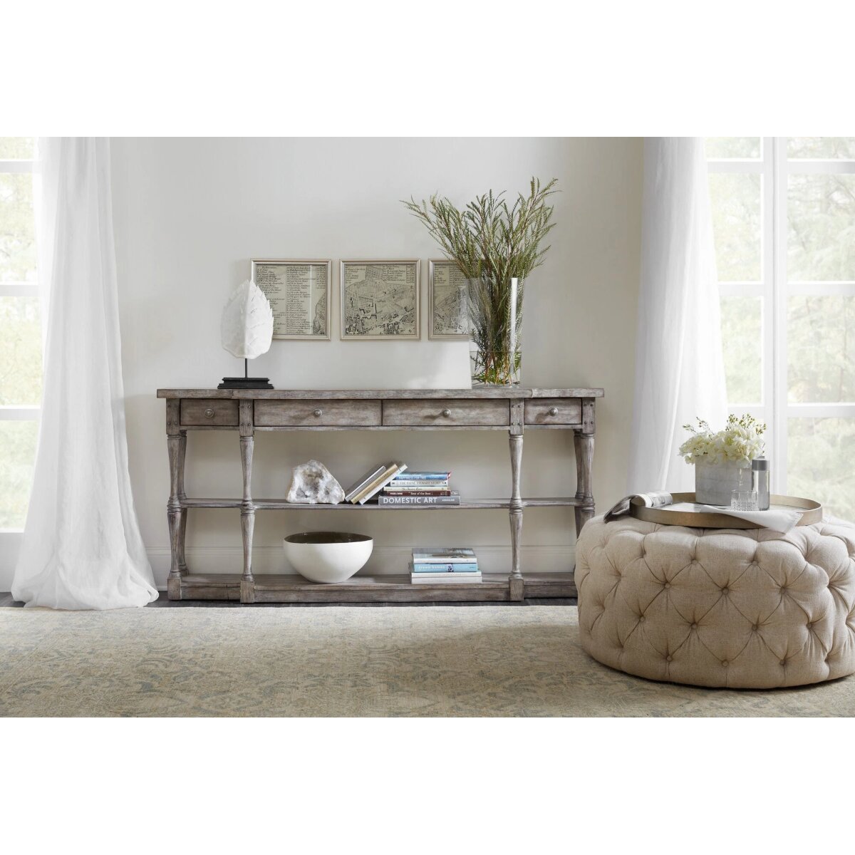 a9a47db23199a0cfa63fb846ceb2b670 Sanctuary Four-Drawer Console - Image 1