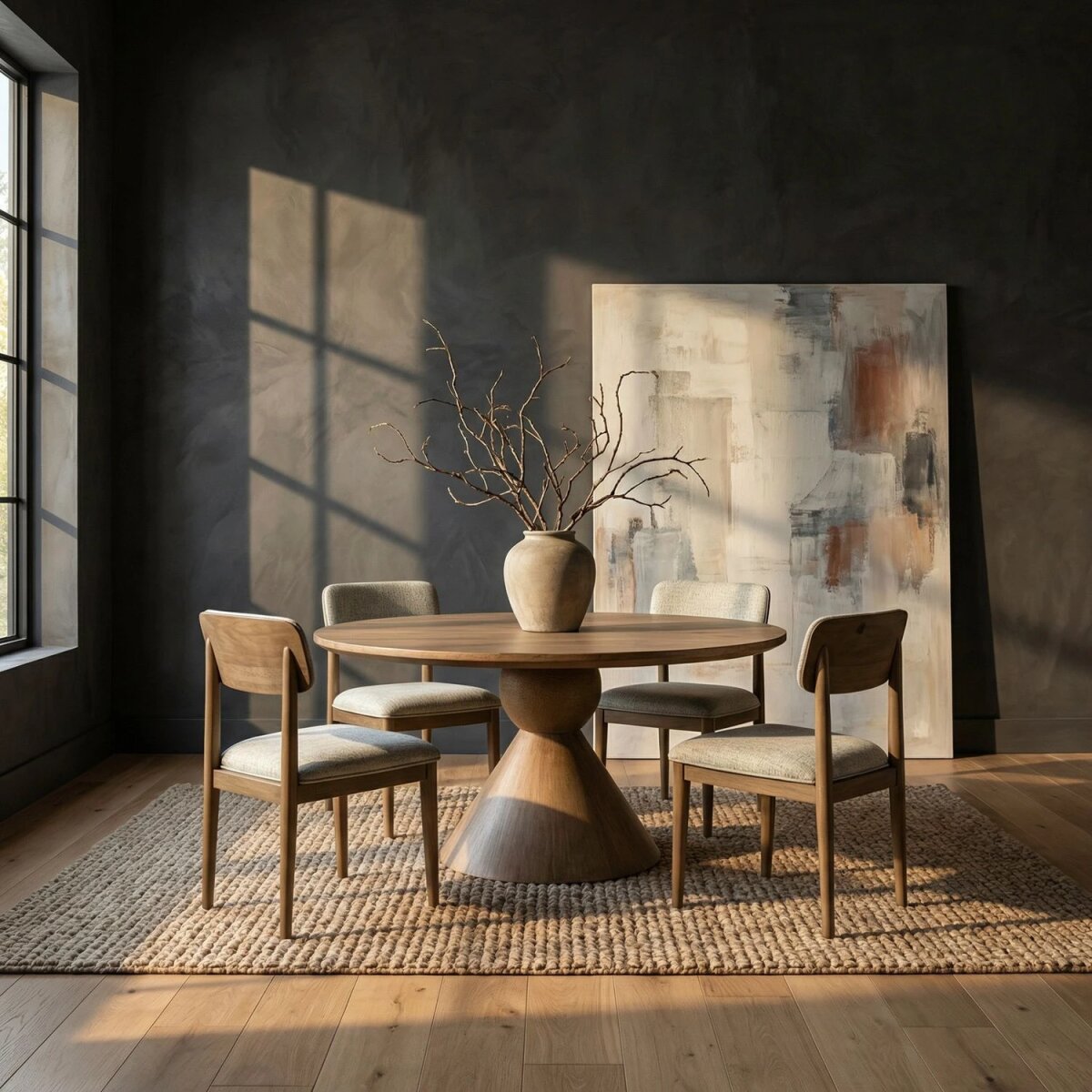 abb5762e9184ce43180d3b7d32c73de1 5 Piece Round Ped Table Set - Image 1