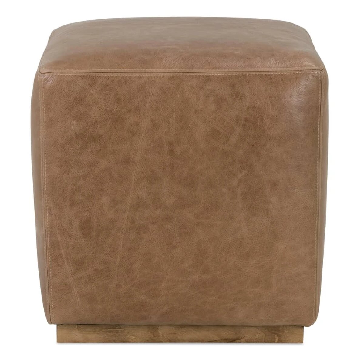 ad32cc14eaddeaae4daec56a00f2868c Dena Leather Accent Ottoman - Image 1