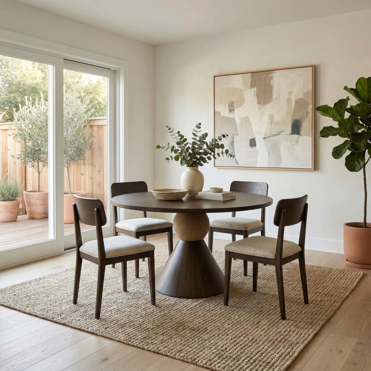 bb363d8b2d7fb0f73f5a31344655e17b Opt 5 Piece Pedestal Table Set - Image 1