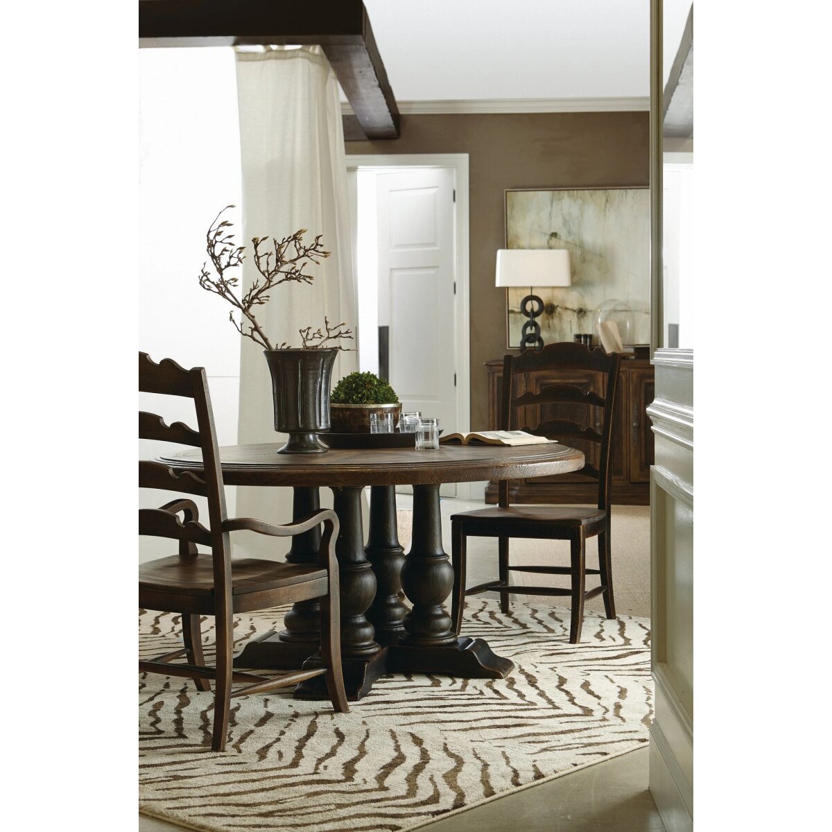 be150795b15f58686bc957d161147da1 Hill Country Twin Sisters Ladderback Arm Chair - Image 1