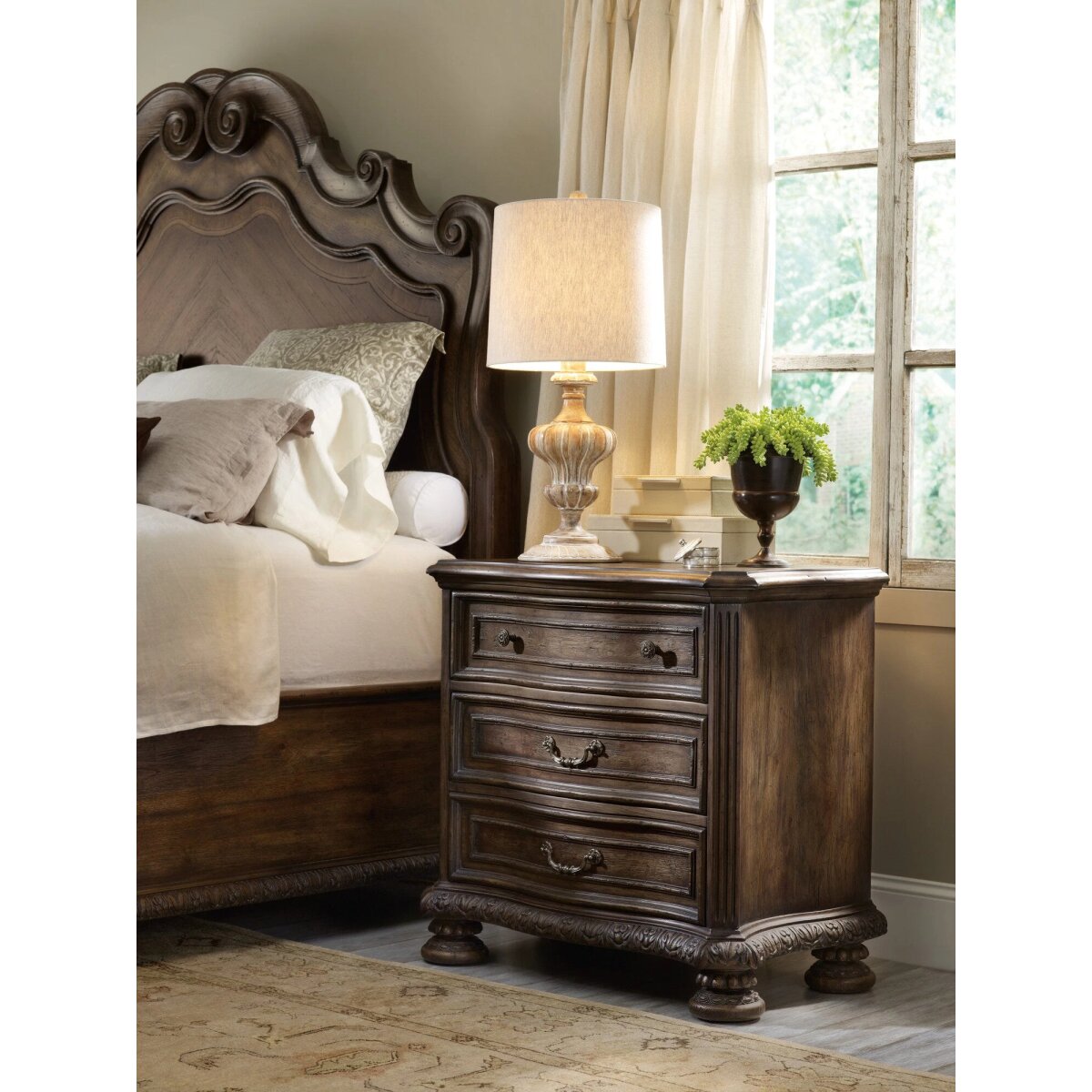 c9b0187068c7c9523272e909dd27c781 Rhapsody Three Drawer Nightstand - Image 1