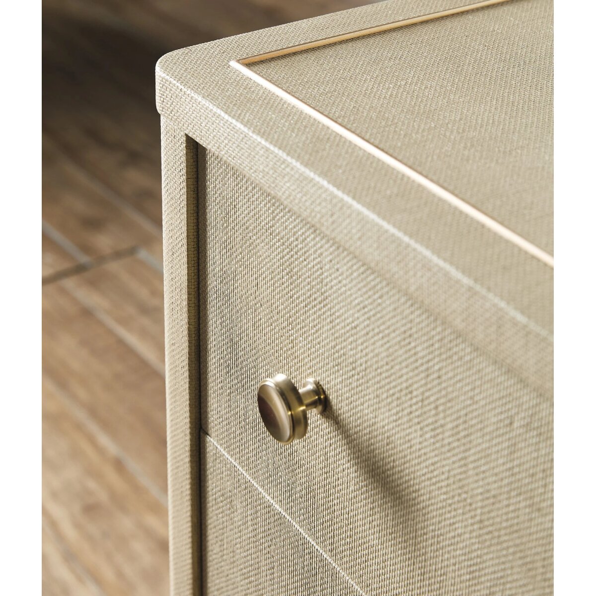 ce34495a3d8d32f0b91172e28820052a Archives Raffia Three-Drawer Chest - Image 1