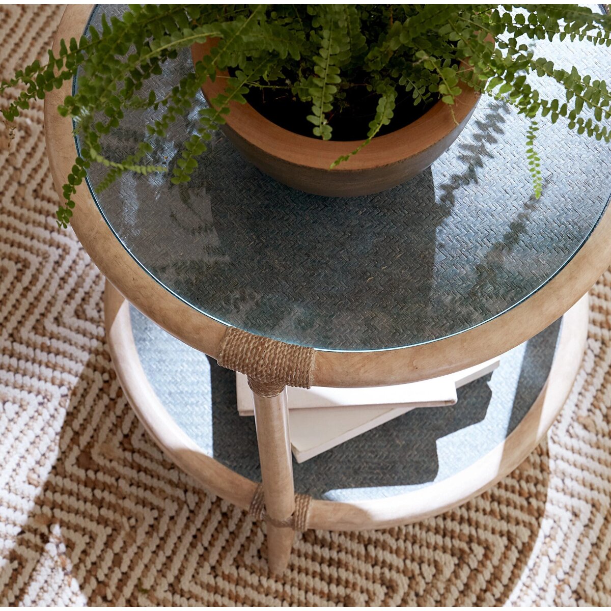 d1eb4c51d048f6685467555ca11e8560 Retreat Raffia End Table - Image 1
