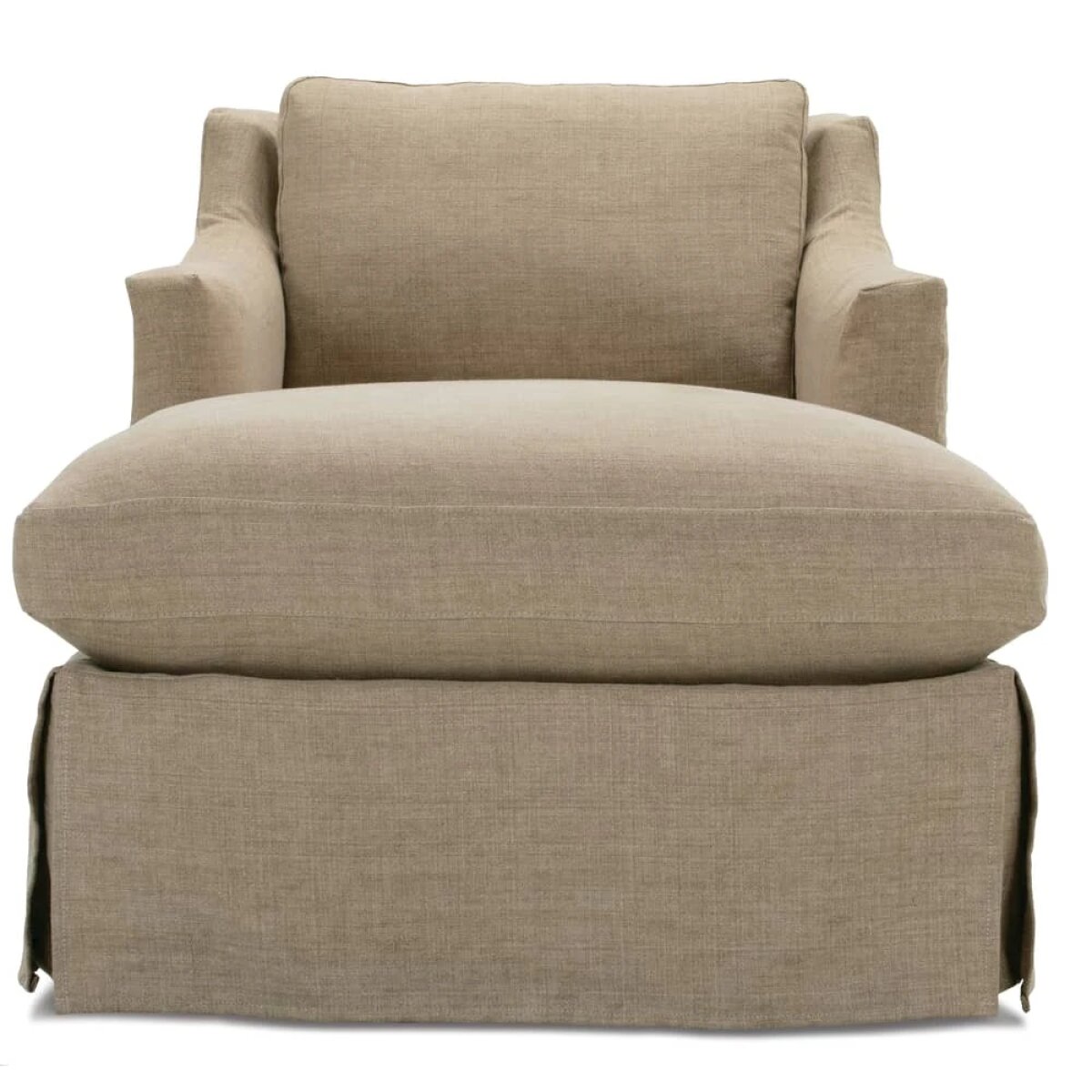 d2041730daa801f603992b5d56be1e5c Madeline Slipcovered Chaise Chair - Image 1