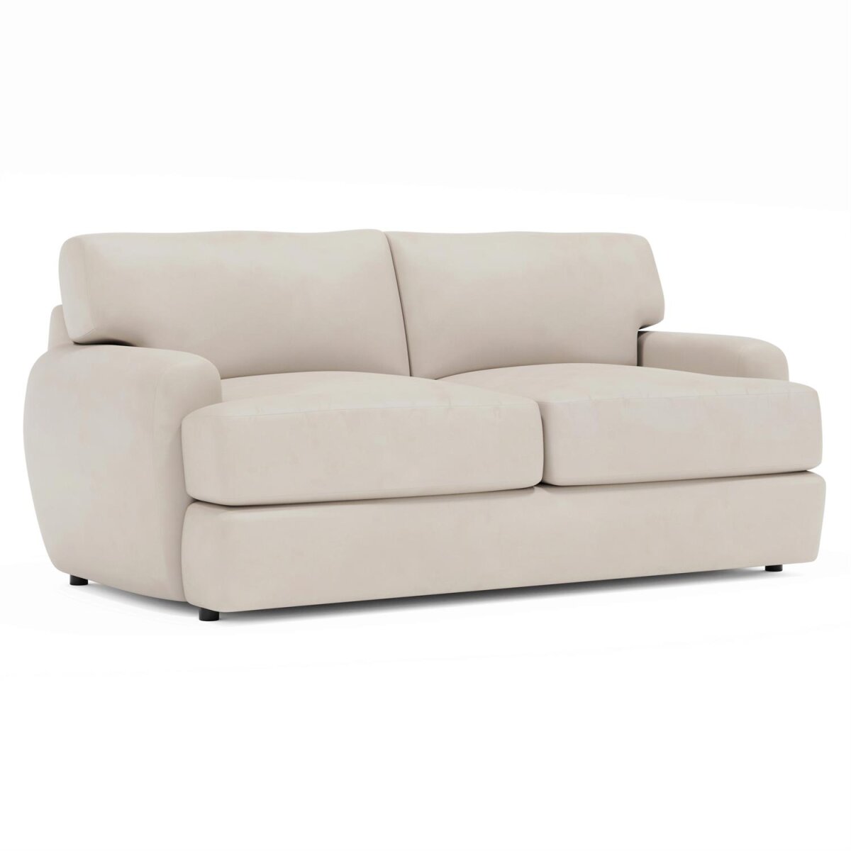 e226a277106577762d6f289601a7b1b3 Cameron Leather Loveseat Without Pillows - Image 1