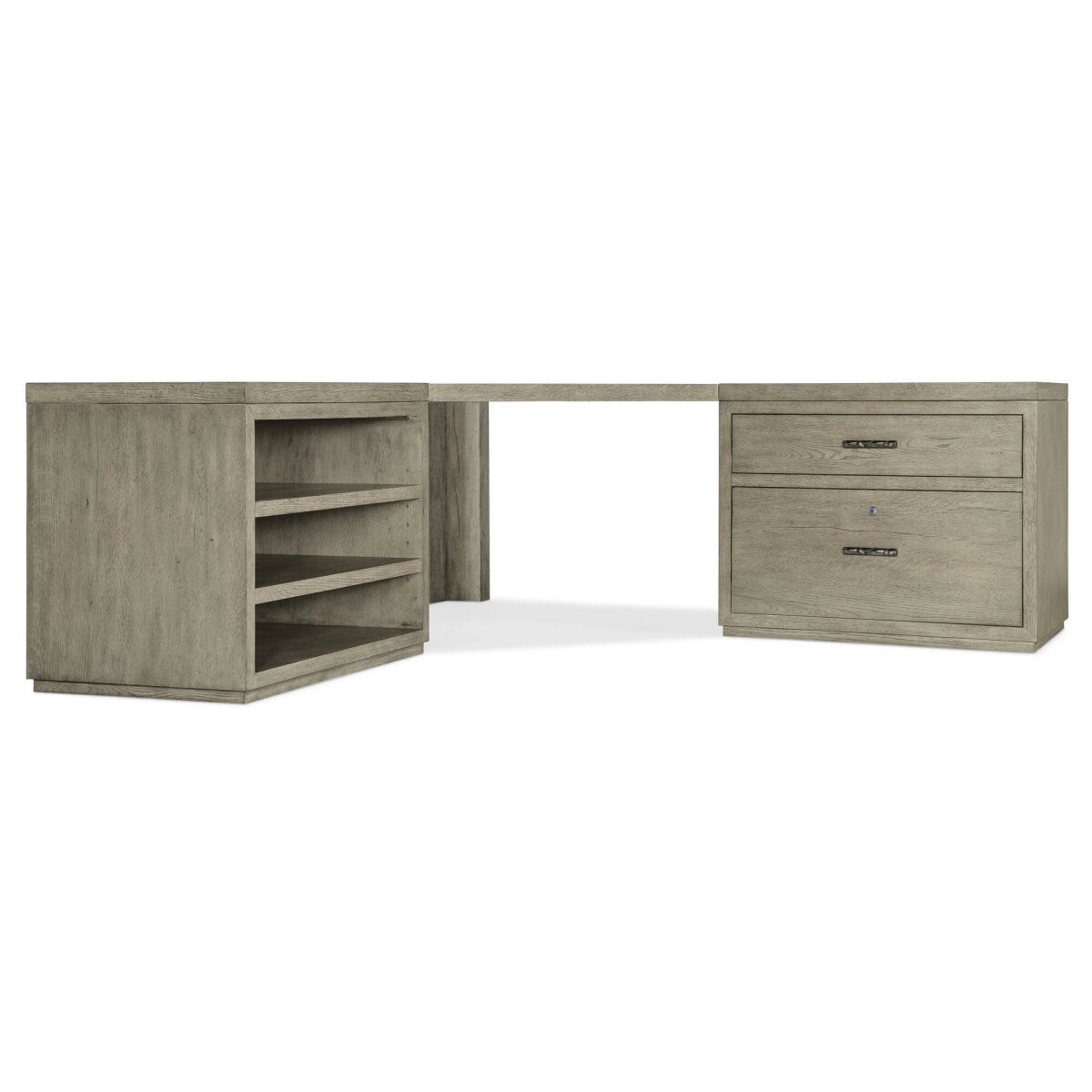 e3531ce44f51d01aa3a21af3defaeb47 Linville Falls Corner Desk with Lateral File and Open Desk Cabinet - Image 1