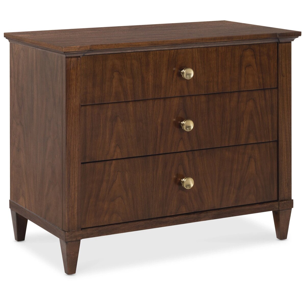 f7494eb72da42fa36a3f111e544be2bf Archives Three-Drawer Nightstand - Image 1