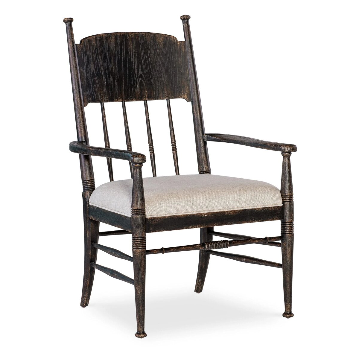 fc230e9bcd0873469dc2dd2ec18c7170 Americana Upholstered Seat Arm Chair - Image 1