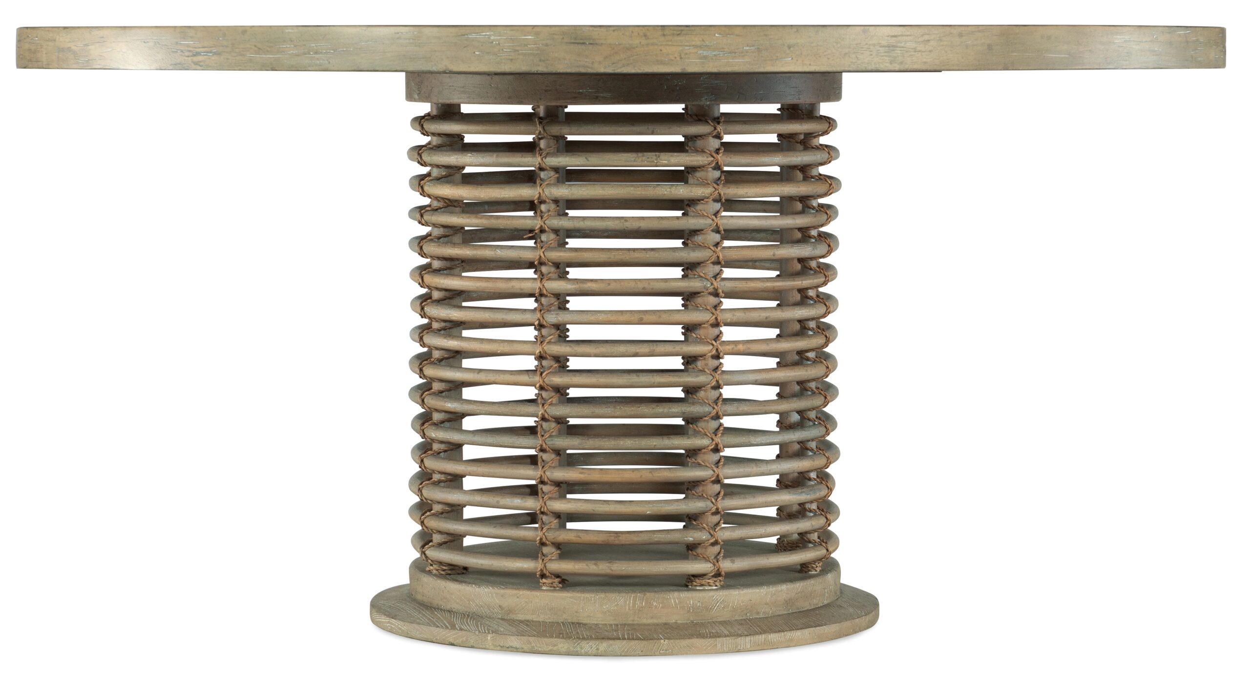 fe0cfa62f898662d785d9609bfc5ea08 Surfrider 60in Rattan Round Dining Table - Image 1
